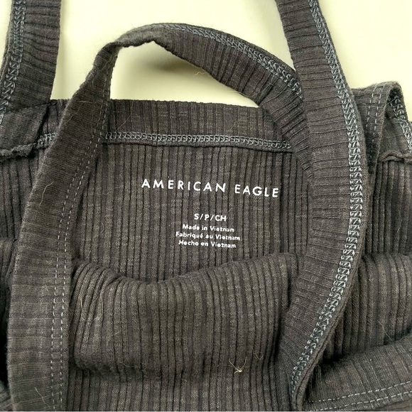 American Eagle Outfitters grey Halter Tank Top - Picture 3 of 3